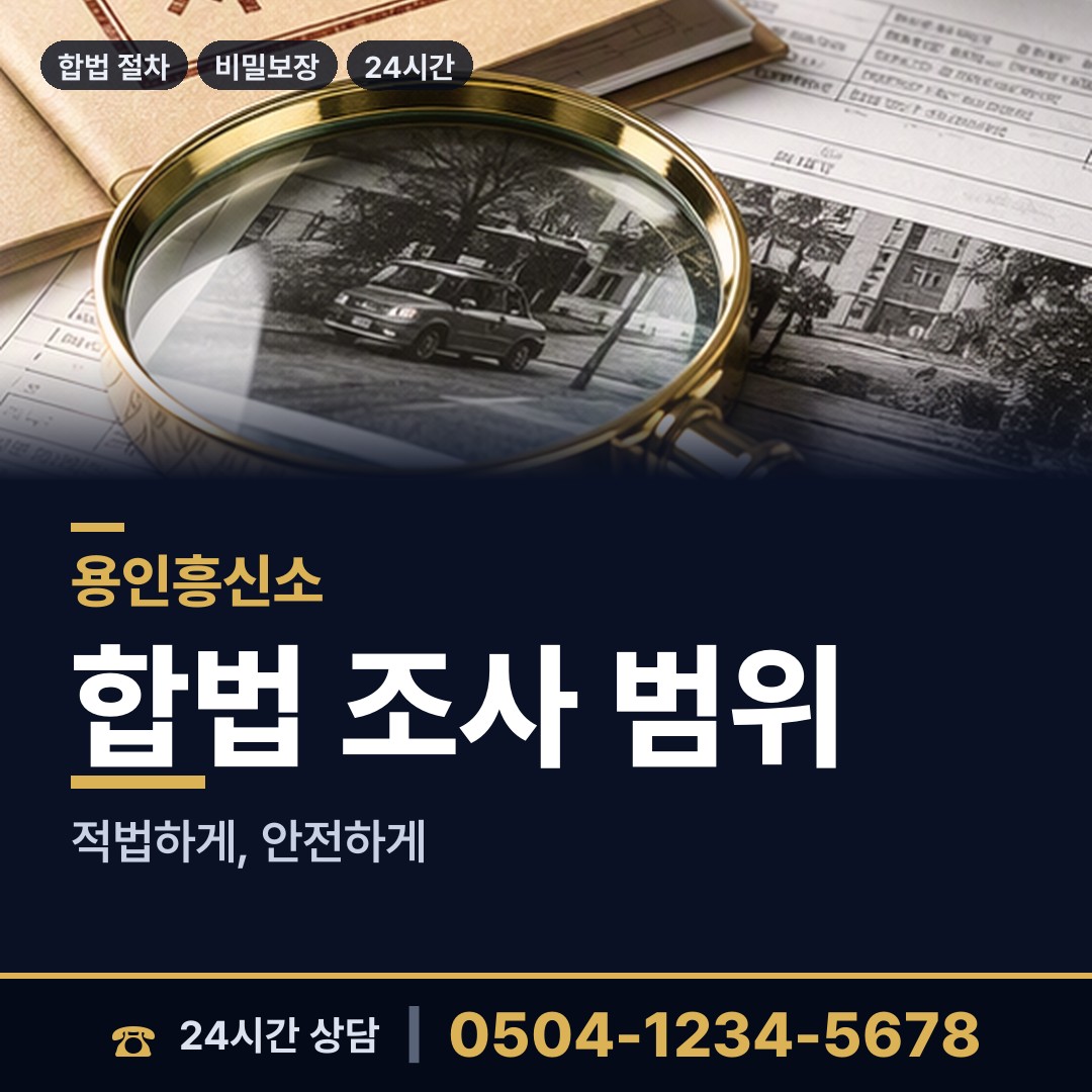 용인 영덕2동 배우자외도탐정 상담 안내